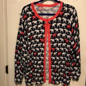 Crown and Ivy Elephant Cardigan